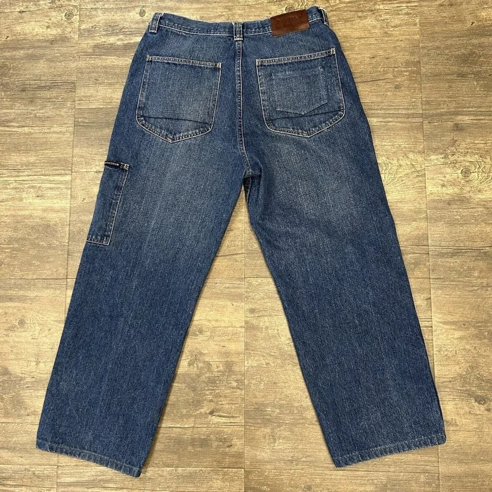 Vintage Nautica Jeans Men Size 34x32 Blue Baggy 90s Y2K Hip‎ Hop Skate